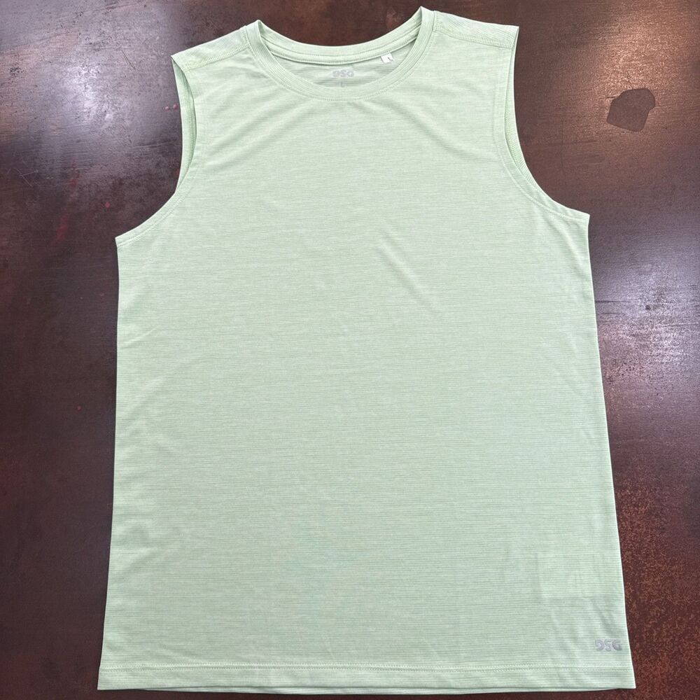 DSG Green Sleeveless Tank Top Youth Casual lightweight Summer Tee Large 14/16